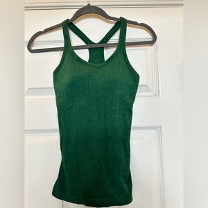 Green Lululemon Racer back top. Size XS